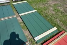 27 Pieces of 10' Evergreen Metal Roofing