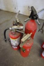 4 Mid size Fire Extinguishers