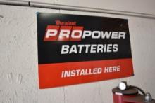 Duralast Pro Power Batteries Metal Sign