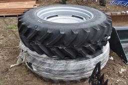 Pair of Titan 16.9R38 Tires with 8 Lug Rims