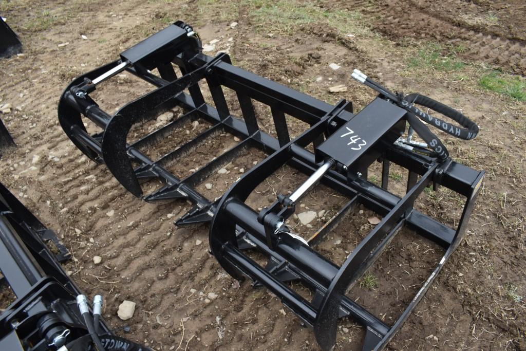 New JMR 78" Quick Attach Grapple Bucket