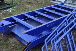 4 Sets of  93" x 36" Blue Metal Stairs