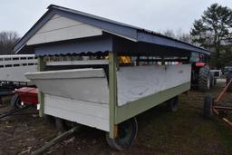 Produce Display Wagon On Single Axle Running Gear