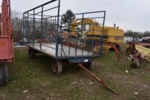 16' Metal Hay Wagon on Single Axle Running Gear