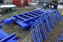 4 Sets of  93" x 36" Blue Metal Stairs