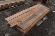 Pallet of Misc rough Cut Lumber