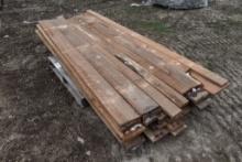 Pallet of Misc rough Cut Lumber