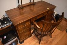 Wooden Desk With Chair