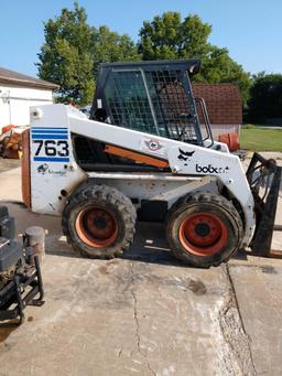 763 bobcat with bucket