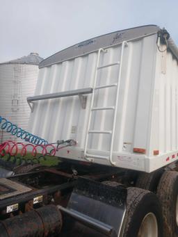 2001 Jet Hopper Bottom Grain Trailer 34ft w/ shurlock roll over tarp