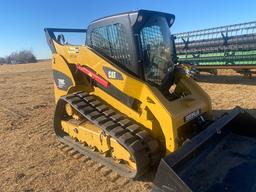 2011 Cat 299C Series Skid Steer with Bucket Cab and Air, Only 550 hrs. Showing