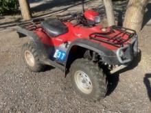 Red Honda Four Wheeler, Have Title, 166 Miles, 528 Hours