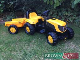 Rolly Toys kids Ride-on JCB Fastrac with trailer. Collection from any Brown & Co office. Kindly