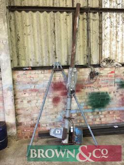 Grain auger and stand