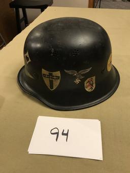 Nazi era factory workers civil defense helmet