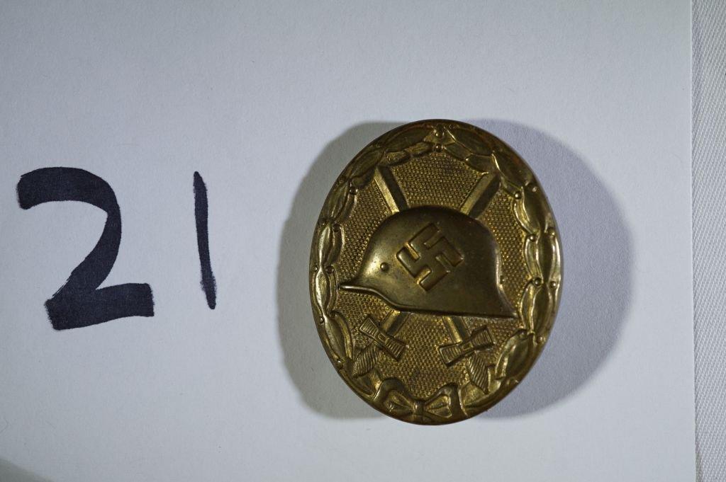 Nazi wound badge in gold