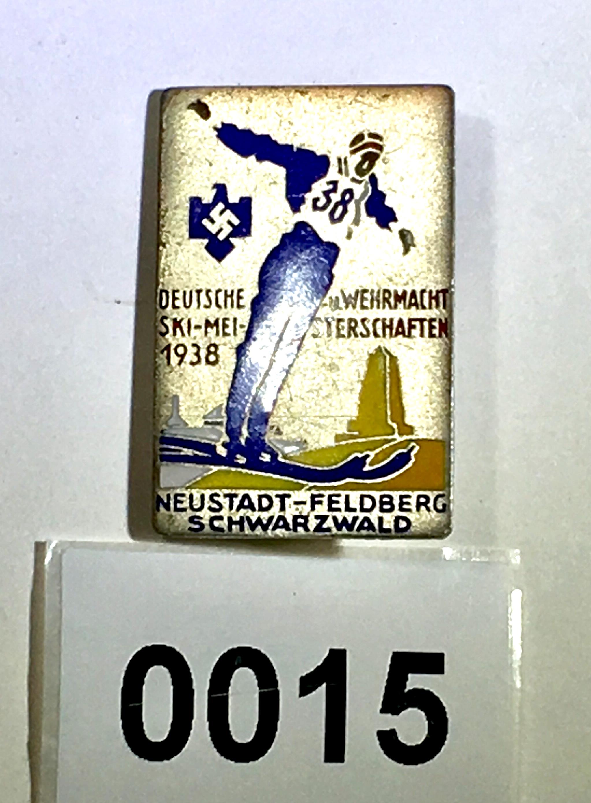 German ski competition badge