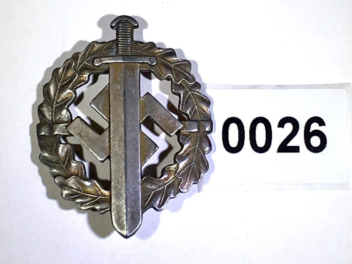 silver SA sports badge