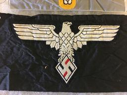 Hitler Youth armband and patch grouping. All items in lot photos are included.