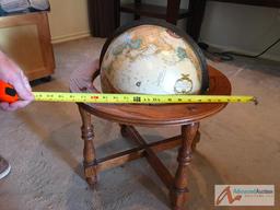 Globe on a Oak stand