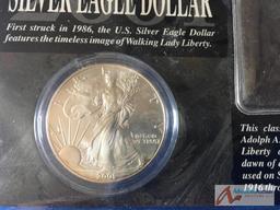 Silver Eagle Dollar 2001