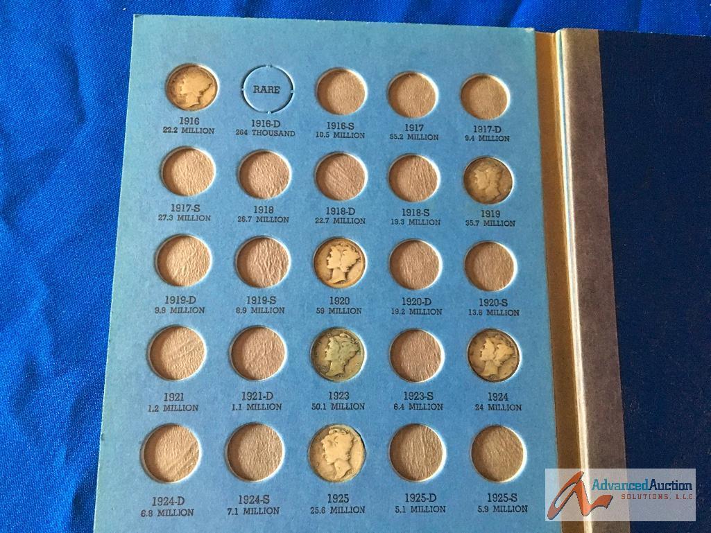 Mercury Head Dime Collection Book