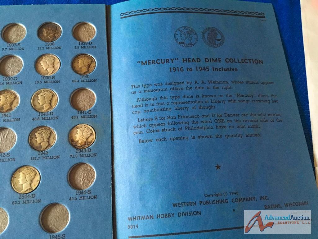 Mercury Head Dime Collection Book