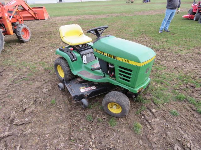 JOHN DEERE STX 46 LAWN MOWER, RUNS OIL CHANGED