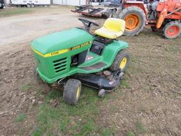 JOHN DEERE STX 46 LAWN MOWER, RUNS OIL CHANGED