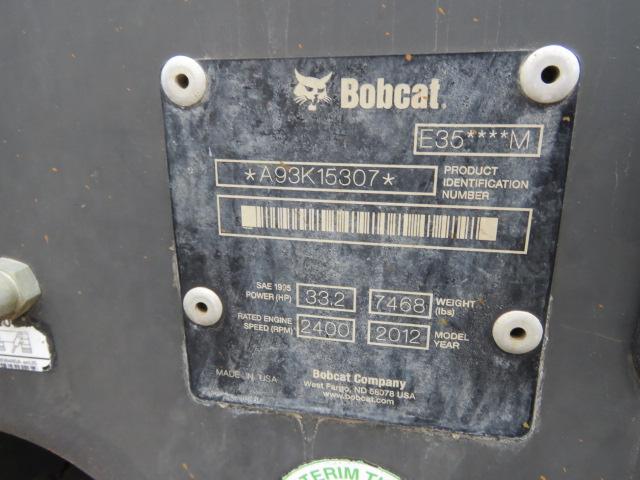 BOBCAT E35 EXCAVATOR 2243 HOURS, HYDRUALIC