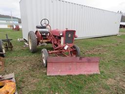 INTERNATIONAL CUB LOWBOY WITH FRONT HYDRAULIC