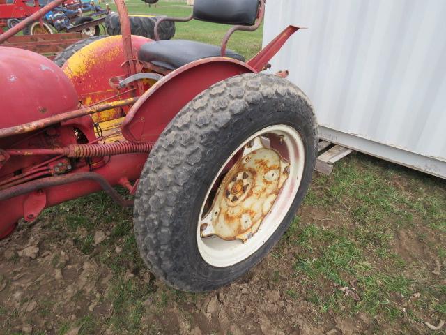 INTERNATIONAL CUB LOWBOY WITH FRONT HYDRAULIC