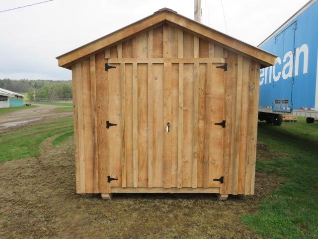 8X10 SHED - HEMLOCK LUMBER - METAL ROOF