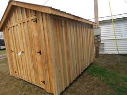 8X10 SHED - HEMLOCK LUMBER - METAL ROOF