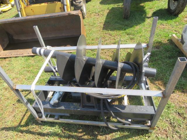 NEW JCT SKIDSTEER ATTACH POST HOLE DIGGER W/ 2