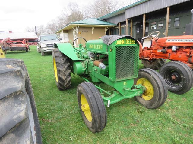 1937 JOHN DEERE A O  TRACTOR (STICKERED  AS AN A)