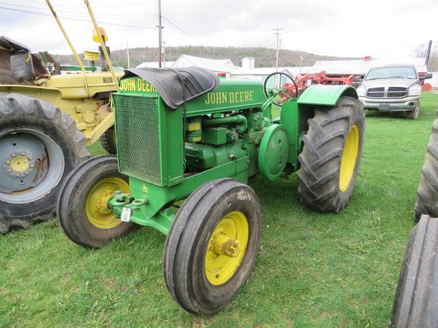 1937 JOHN DEERE A O  TRACTOR (STICKERED  AS AN A)