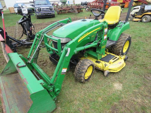 JOHN DEERE 2305 COMPACT TRACTOR W/ 62" BELLY MOWER