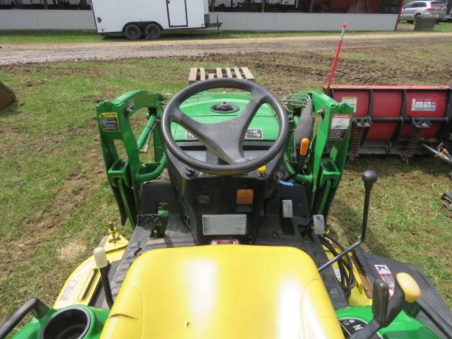 JOHN DEERE 2305 COMPACT TRACTOR W/ 62" BELLY MOWER