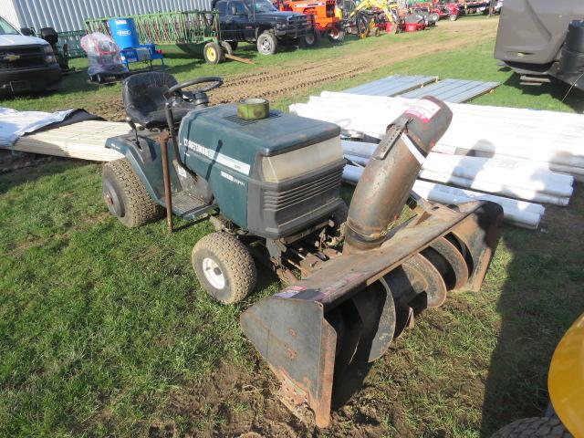 CRAFTSMAN 18HP TWIN LAWN TRACTOR W/ SNOW