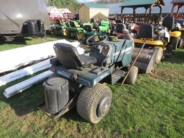 CRAFTSMAN 18HP TWIN LAWN TRACTOR W/ SNOW