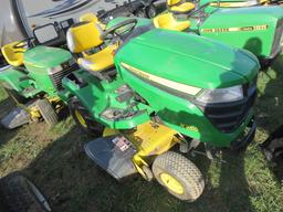 JOHN DEERE X350 LAWN MOWER WITH ACCEL 42 DEEP DECK