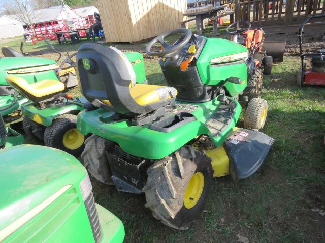 JOHN DEERE X350 LAWN MOWER WITH ACCEL 42 DEEP DECK