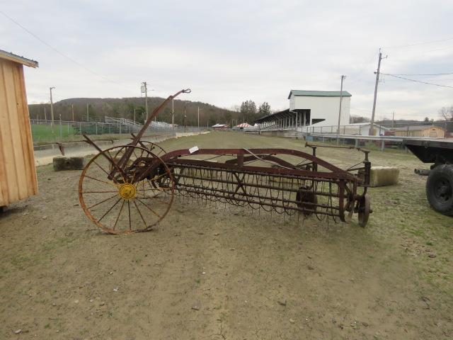 STEEL WHEELED HAY RAKE