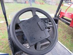 NEW BLUE GOLF CART, ELECTRIC, WITH CHARGER AND
