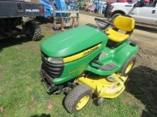 JOHN DEERE X320 RIDING LAWN MOWER 48" DECK RUNS