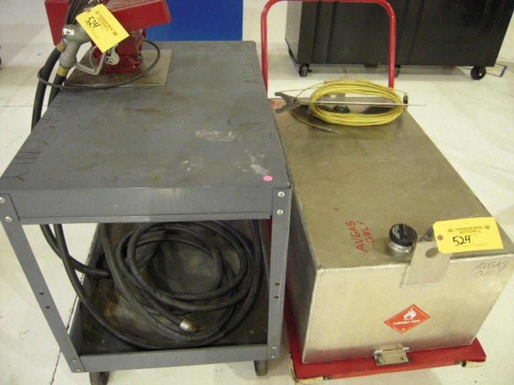 AVGAS FUEL/DEFUEL TANK & PUMP