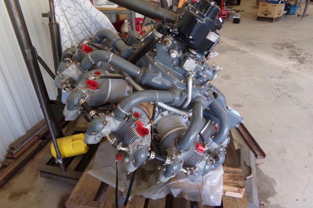 P&W 985-AN1 Engine 0 S.M.O.H. By Tulsa Aircraft Engines, Work Includes 9 NuChrome Cylinders, Rods &