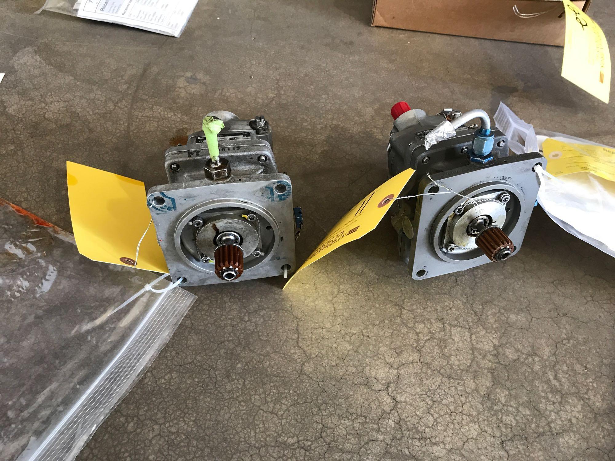 S76 HYDRAULIC PUMPS 76650-09808-102/63143-01 (BOTH REPAIRABLE/REMOVED FROM TEAR DOWNS)