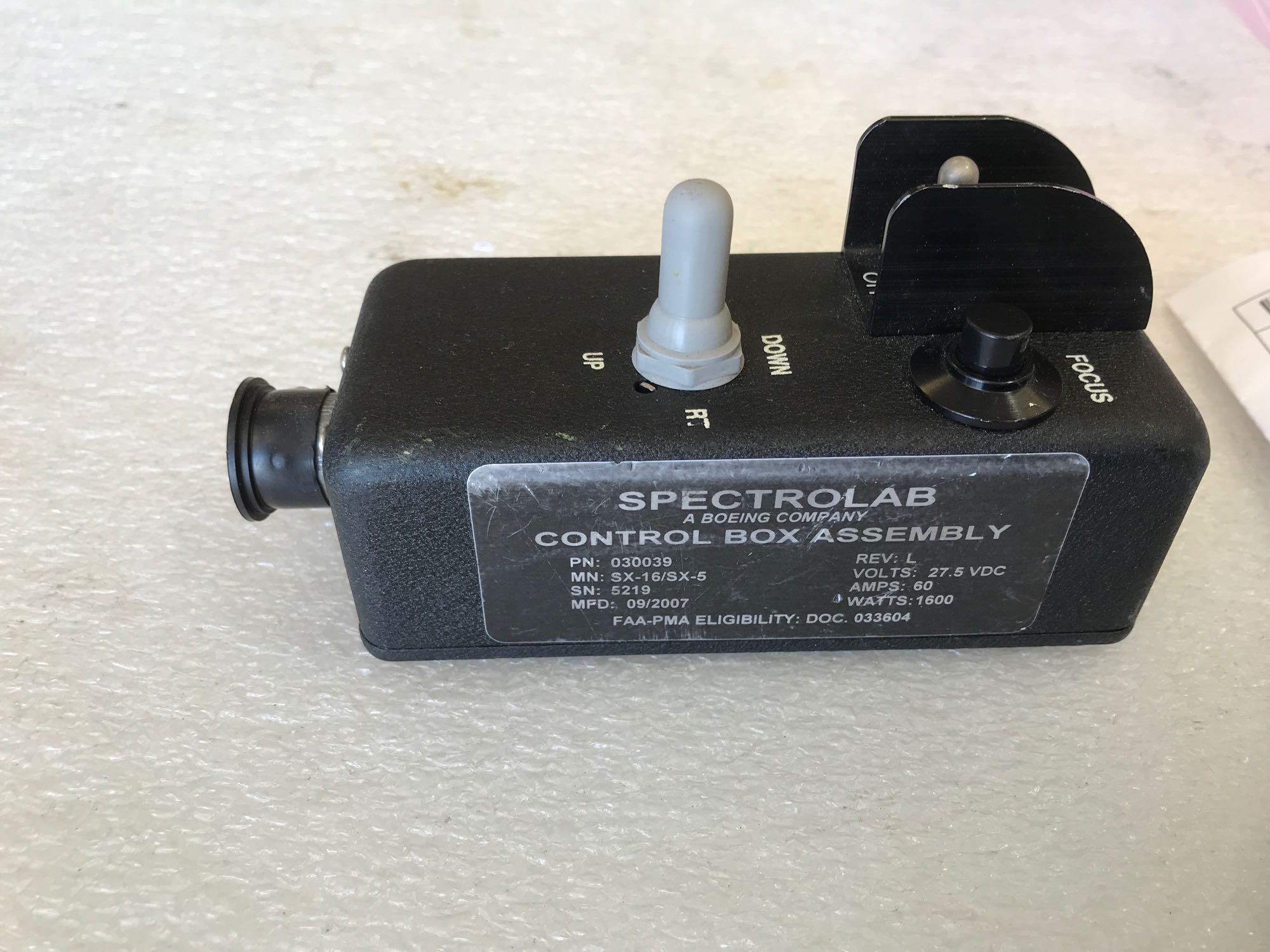 SX-5 SEARCHLIGHT HAND CONTROLLER 030039 (AS REMOVED)